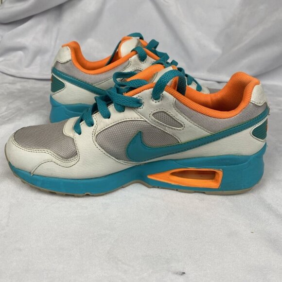Nike Air Max Coliseum Racer Shoes Women’s Size 7 Teal White Orange 553441-036 - Picture 5 of 11